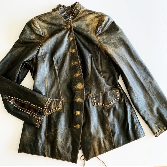 Double D Ranch Jackets & Blazers - Double D Ranch | Leather Jacket Women’s Large